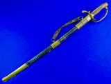 Antique pre WW1 France French 19 Century Navy Naval Officer's Sword w/ Scabbard