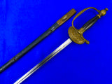 Finnish Dutch European Antique WW1 Officer's Sword w/ Scabbard