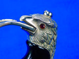 Vintage US Model 1902 Presentation Engraved Eagle Head Ruby Eyes Officer's Sword Scabbard