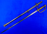 US Spanish American War German Made Medical Doctor Engraved Sword w/ Scabbard