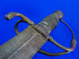 Antique 17 Century French France Germany German Engraved Rapier Sword