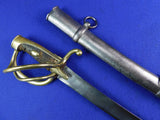 Antique French France Napoleonic Early 19 Century Cavalry Sword w/ Scabbard