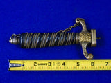 Antique German French 19 Century Hunting Dagger Knife Sword Handle Hilt Set
