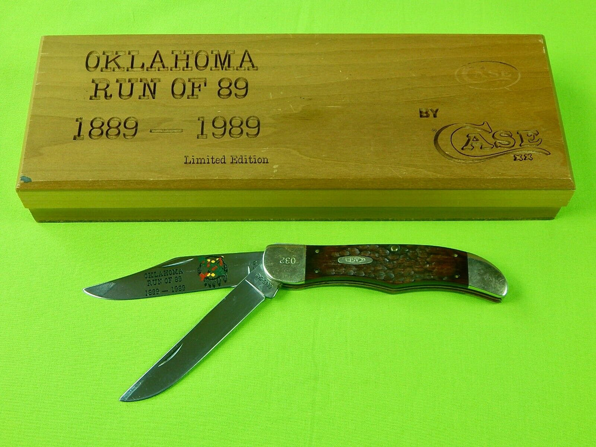 US Case XX 1989 Limited Edition Oklahoma Run 2 Blade Folding