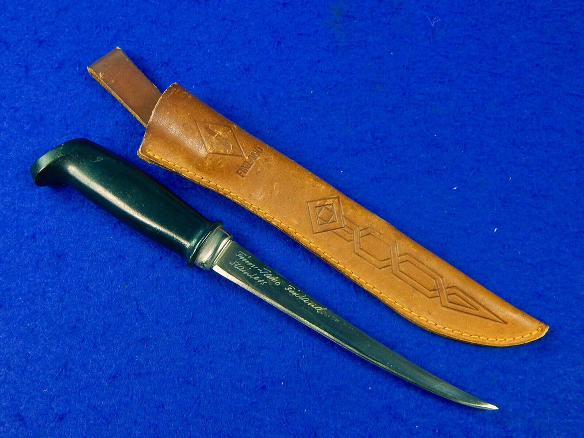 Vintage Finnish Finland Fish Fillet Fishing Knife w/ Sheath – ANTIQUE &  MILITARY FROM BLACKSWAN
