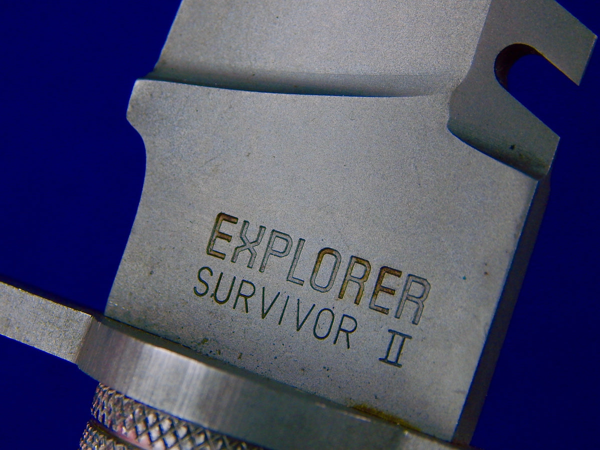 Vintage Japan Japanese Explorer Survival II Saw Back Bowie Knife