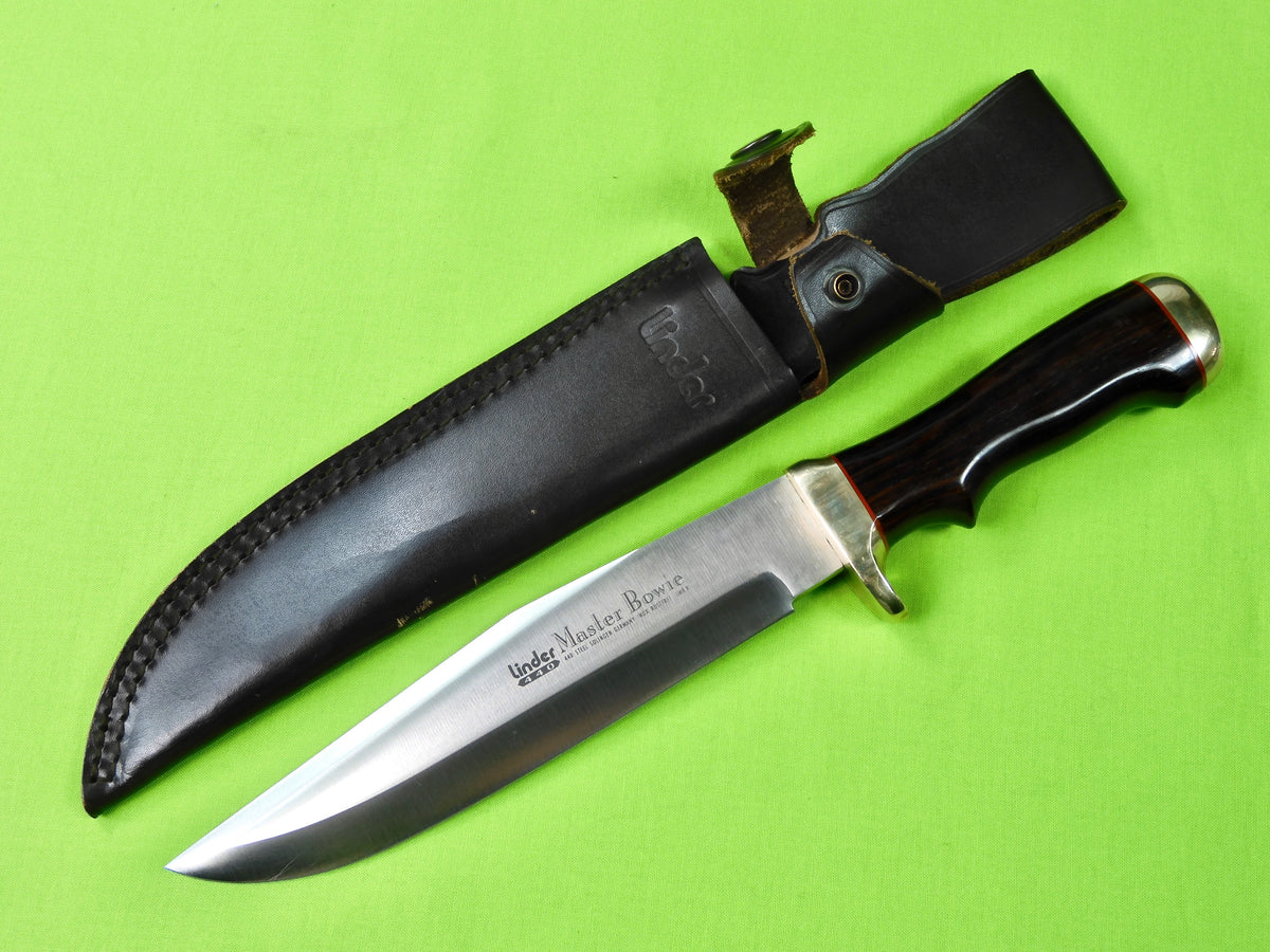 Vintage German Germany Linder Master Bowie 440 Solingen Knife w 