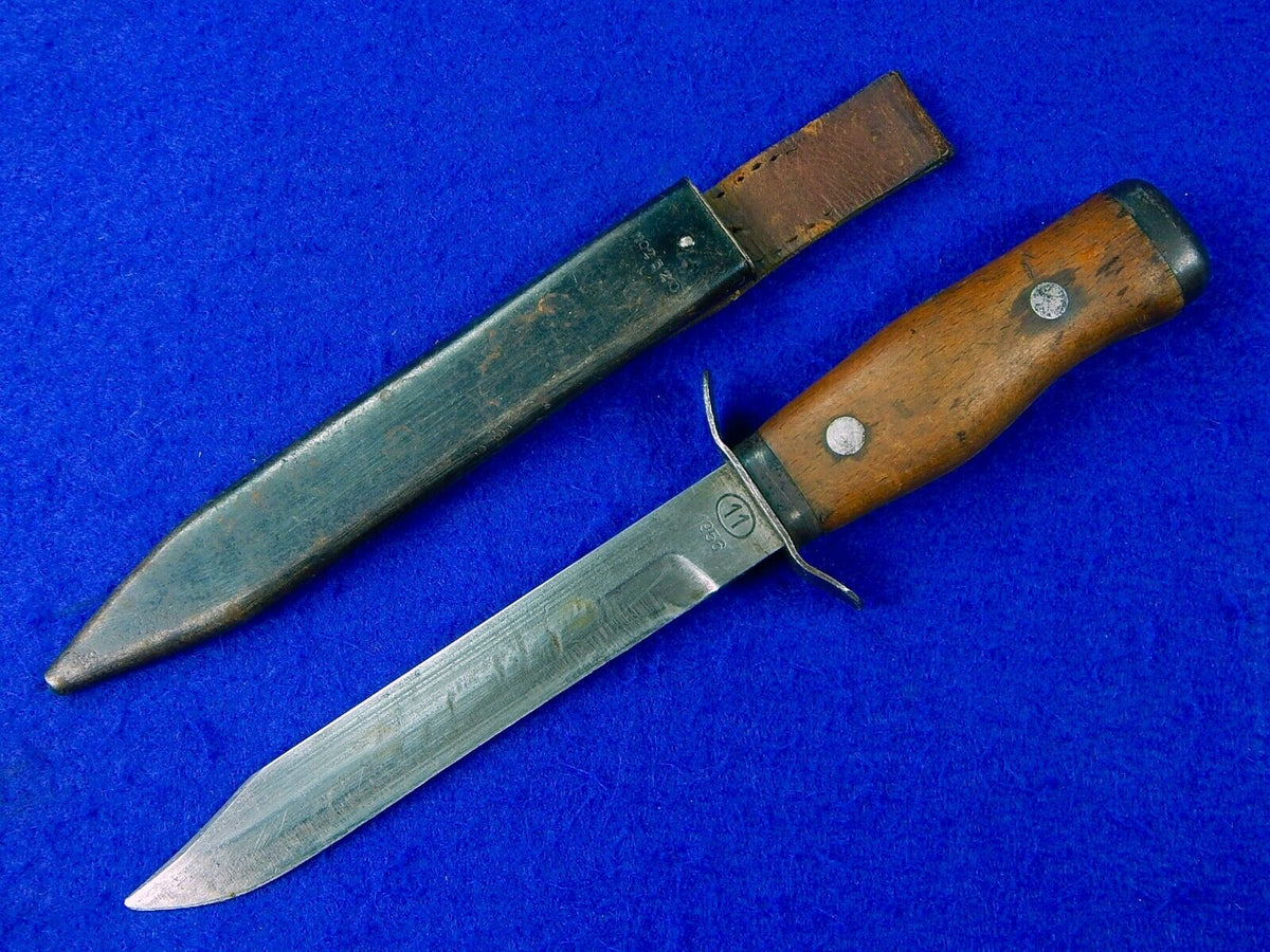 Polish Poland Fighting Knife w/ Scabbard – ANTIQUE & MILITARY FROM BLACKSWAN