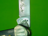 2014 CASE XX 125 Aniv ARTISANS TOUR EVENT Ebony Canoe 7213 Folding Pocket Knife