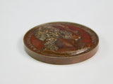 Antique French France Bronze Table Medal
