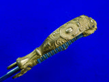 Antique German Germany WW1 Grosser Size Lion Head Artillery Engraved Sword