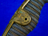 Antique German Germany WW1 Grosser Size Lion Head Artillery Sword w/ Scabbard