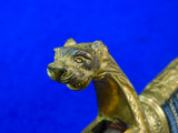Antique German Germany WW1 Grosser Size Lion Head Artillery Engraved Sword