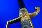 Antique German Germany WW1 Grosser Size Lion Head Artillery Sword w/ Scabbard