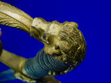 Antique German Germany WW1 Grosser Size Lion Head Artillery Engraved Sword