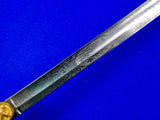 Antique German Germany WW1 Grosser Size Lion Head Artillery Engraved Sword