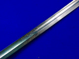 Antique German Germany WW1 Grosser Size Lion Head Artillery Engraved Sword