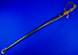 Antique German Germany WW1 Grosser Size Lion Head Artillery Sword w/ Scabbard
