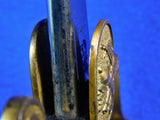 Antique German Germany WW1 Grosser Size Lion Head Artillery Sword w/ Scabbard