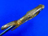 Antique German Germany WW1 Grosser Size Lion Head Artillery Sword w/ Scabbard