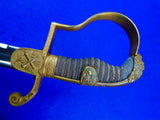 Antique German Germany WW1 Grosser Size Lion Head Artillery Sword w/ Scabbard