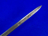 Antique US Civil War Engraved Eagle Head Officer's Sword w/ Scabbard