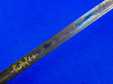 Antique US Civil War Engraved Eagle Head Officer's Sword w/ Scabbard