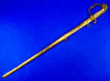 Antique US Civil War Engraved Eagle Head Officer's Sword w/ Scabbard