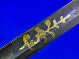 Antique US Civil War Engraved Eagle Head Officer's Sword w/ Scabbard
