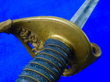 Antique US WW1 USRCS Revenue Cutter Service Engraved Sword w/scabbard