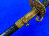 Antique US WW1 USRCS Revenue Cutter Service Engraved Sword w/scabbard