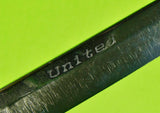 Vintage US United Hunting Fighting Stag Folding Knife