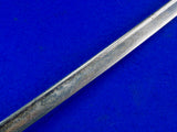 German Germany WW1 Engraved Officer's Sword Family Coat of Arms w/ Scabbard