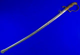 German Germany WW1 Engraved Officer's Sword Family Coat of Arms w/ Scabbard
