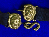 Antique Imperial Russian Russia WW1 Navy Naval Dagger Knife Belt & Hangers