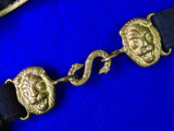 Antique Imperial Russian Russia WW1 Navy Naval Dagger Knife Belt & Hangers