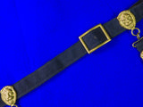 Antique Imperial Russian Russia WW1 Navy Naval Dagger Knife Belt & Hangers