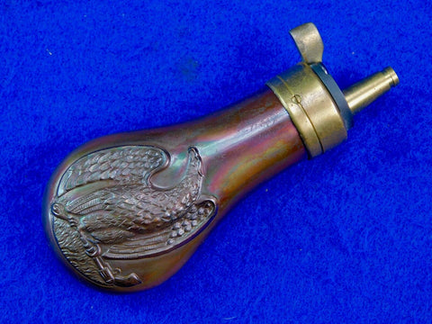 Italian Replica of US Civil War M1849 Colt Double Sided Eagle Black Powder Flask