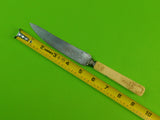 Old Landers Frary & Clark Aetna Works Bowie Carved Knife w/ custom Sheath Box