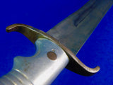 RARE Argentina WW1 German Made Matching # Short Sword Knife w/ Scabbard Frog