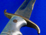RARE Argentina WW1 German Made Matching # Short Sword Knife w/ Scabbard Frog