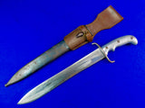 RARE Argentina WW1 German Made Matching # Short Sword Knife w/ Scabbard Frog