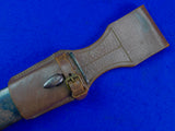 RARE Argentina WW1 German Made Matching # Short Sword Knife w/ Scabbard Frog
