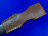 RARE Argentina WW1 German Made Matching # Short Sword Knife w/ Scabbard Frog