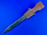 RARE Argentina WW1 German Made Matching # Short Sword Knife w/ Scabbard Frog