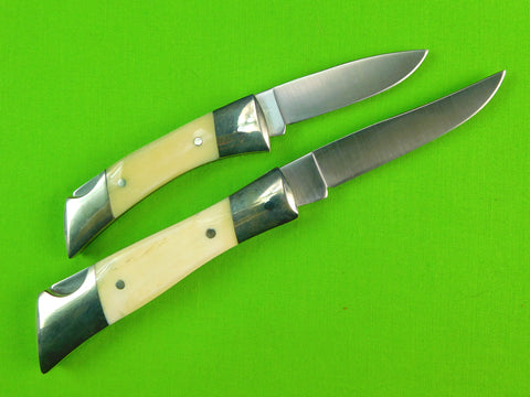Set 2 US Schrade I-XL Cutlery British Sheffield Limited Folding