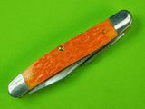 US 2008 Case XX Muskrat SS BROOKS & DUNN Persimmon Orange Folding Pocket Knife