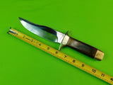 US Early 1970s Smith and Wesson Bowie Model 104 Hunting Fighting Knife w/ Sheath