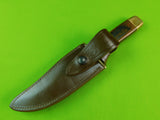 US Early 1970s Smith and Wesson Bowie Model 104 Hunting Fighting Knife w/ Sheath