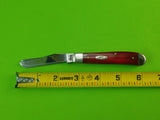 US W.R. Case XX & Sons Limited Red Cross Folding Pocket Knife Trapper 6207 SS